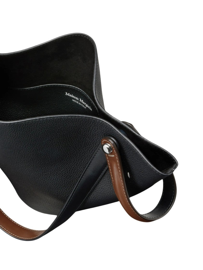Maison Margiela Small Dress-Age Triangular Leather Tote Bag