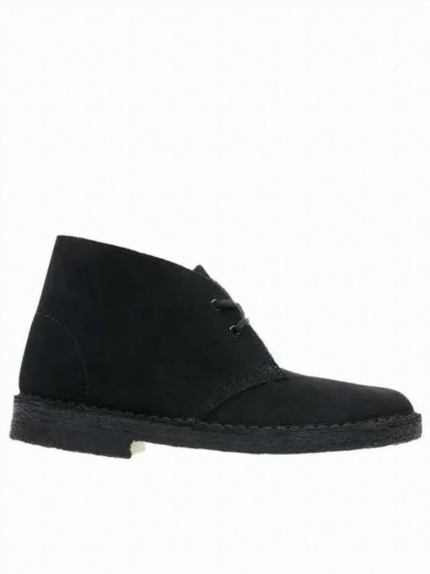 Clarks Suede Ankle Boots With Lace-Up Front