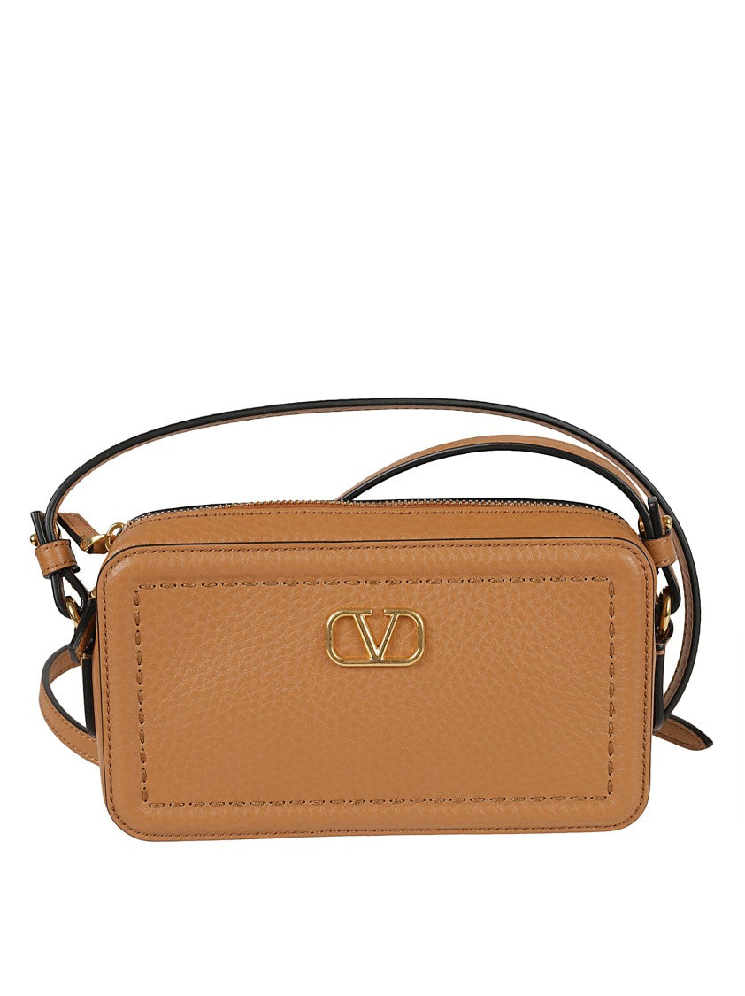 Valentino Garavani Structured Rectangular Bag With Textured Leather