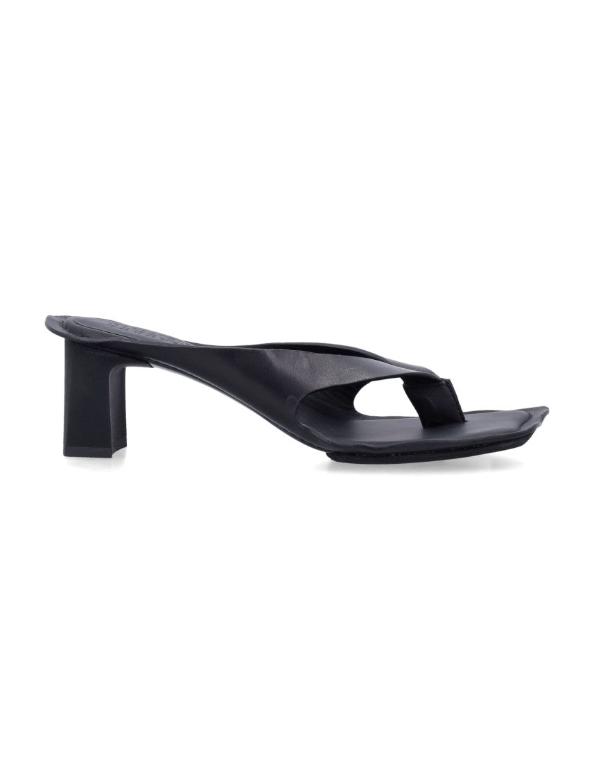 Mm6 By Maison Margiela Tong Heel Cutout Thong Sandals