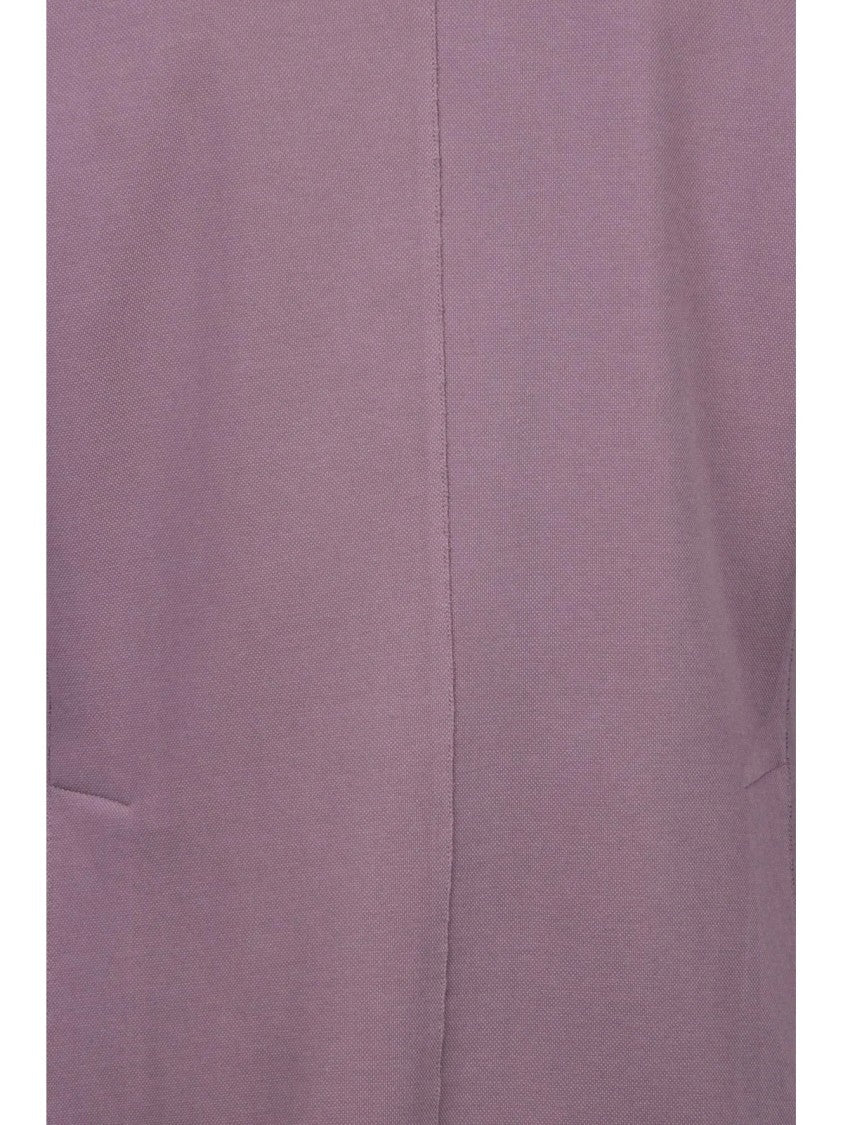 Eleventy Old Rose Double-Breasted Cotton-Blend Blazer