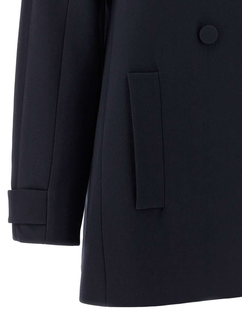 Gucci Trapeze Coat With Monogram Cupro Lining