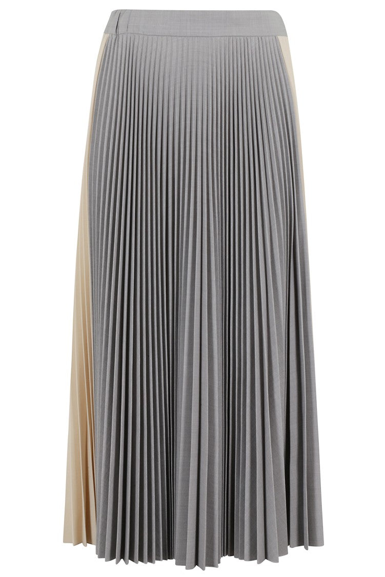 Semi Couture Marina Pleated Multicolor Skirt With Elastic Waistband