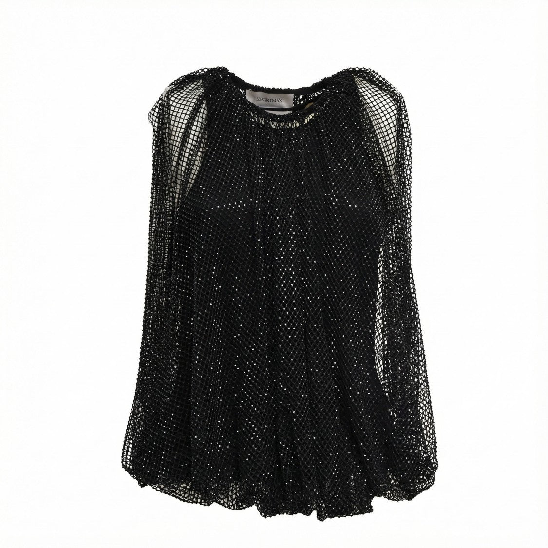 Sportmax Knot Mesh Crewneck Top
