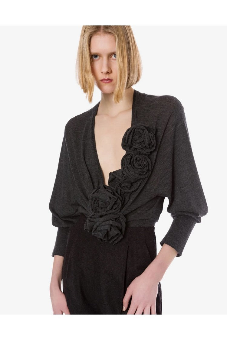 Alberta Ferretti Multicolor Wool-Blend Sweater