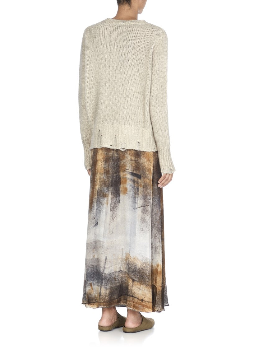 Avant Toi Beige Cashmere And Wool Sweater