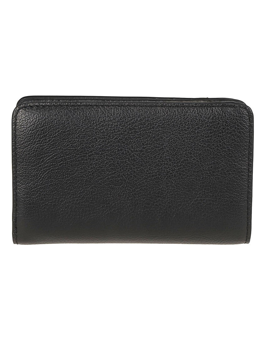 Lancel Black Bcbg Textured Cow Leather Wallet