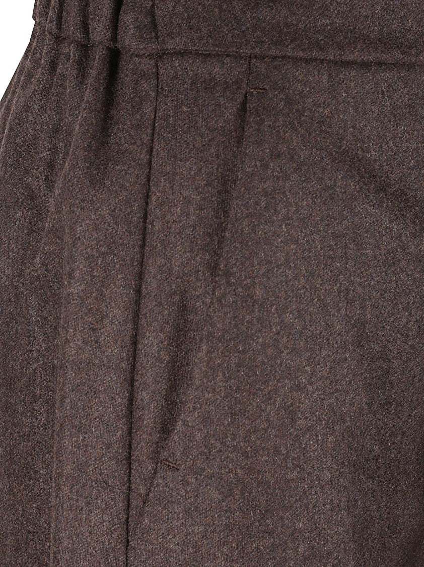 Max Mara Tailored Straight-Leg Trousers With Adjustable Drawstring Waist