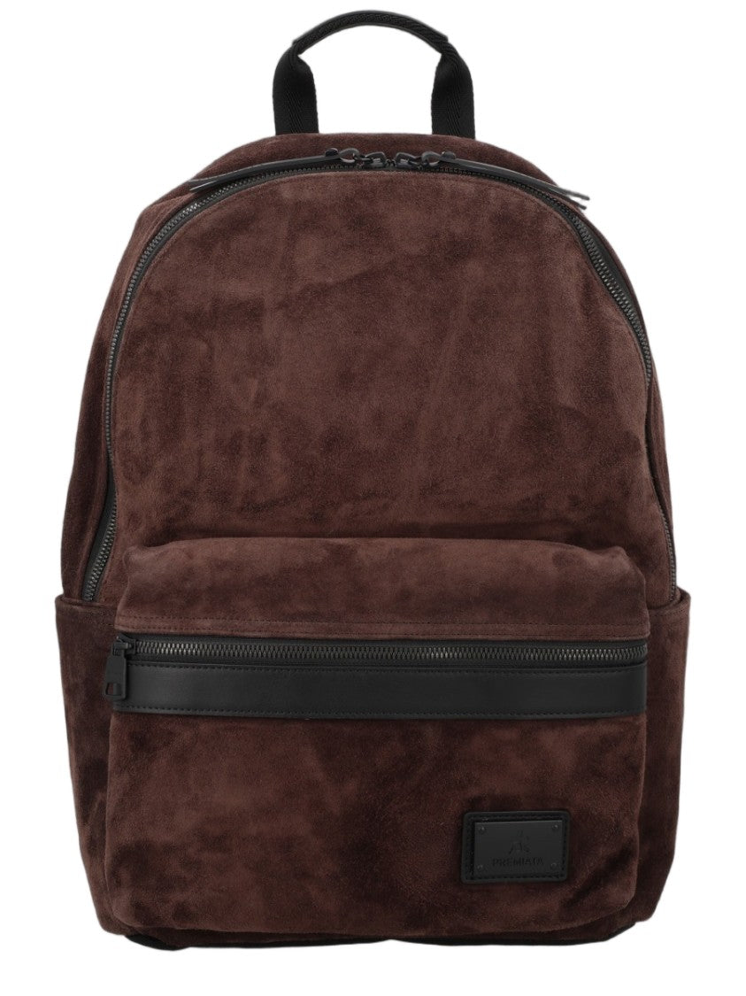 Premiata Blade Brown Suede Finish Backpack