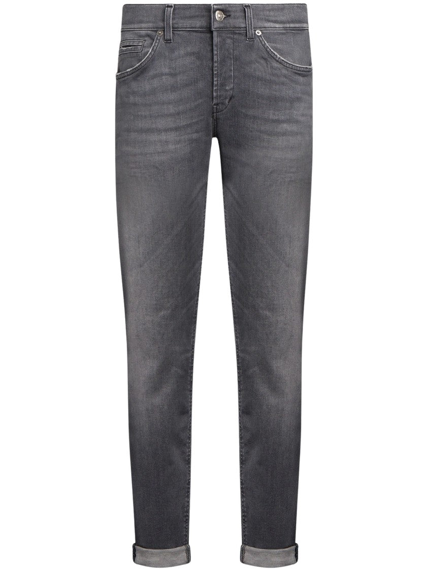Dondup George Tapered Slim-Fit Grey Wash Jeans