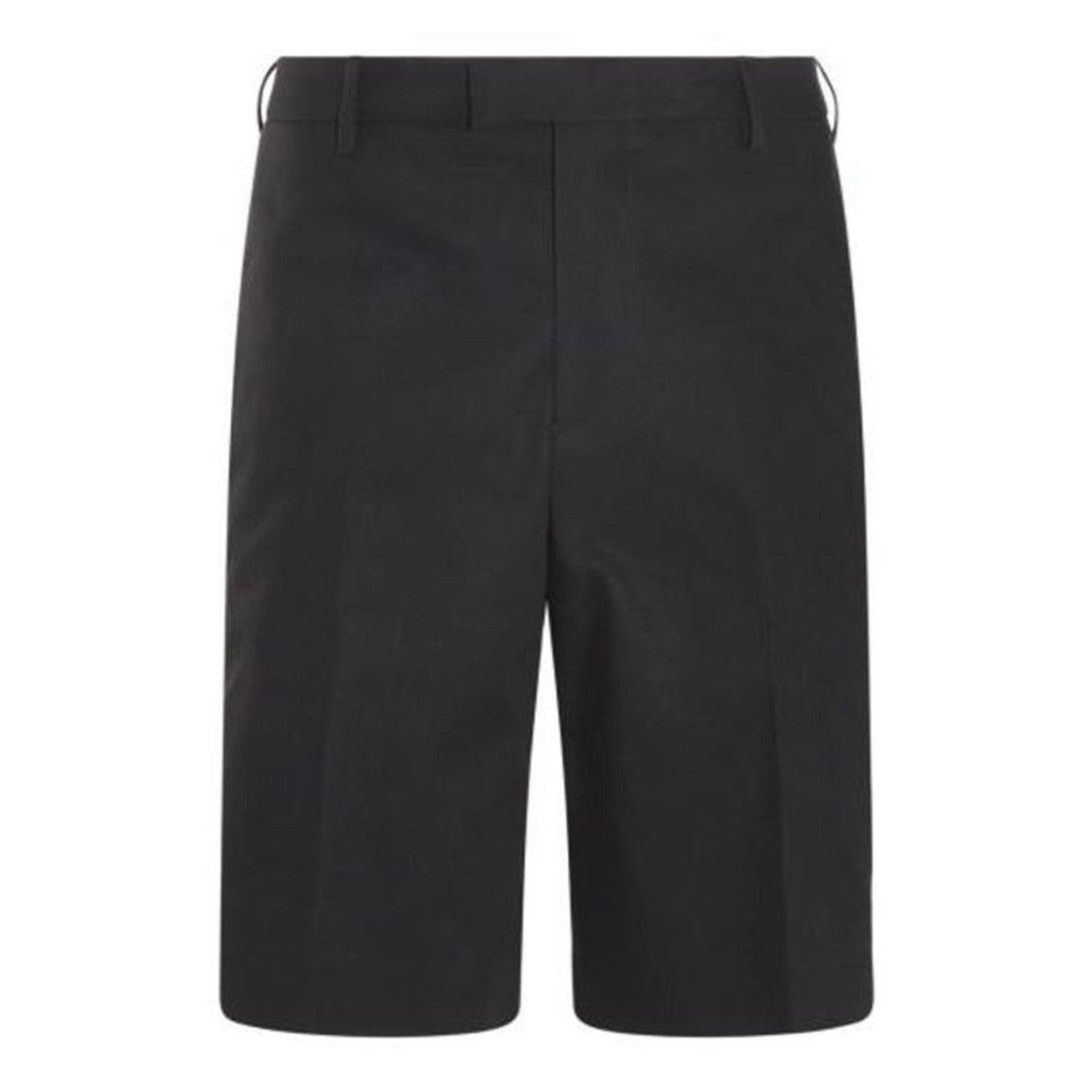 Alexander Mcqueen Black Cotton Tailored Design Shorts