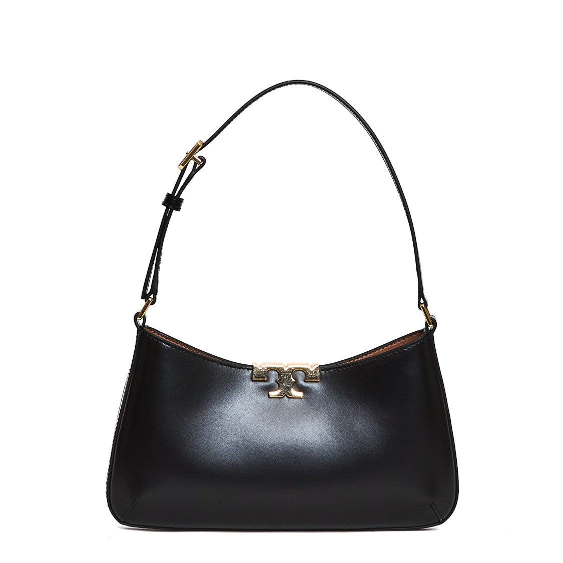 Tory Burch Slim Leather Shoulder Bag With Curved Silhouette