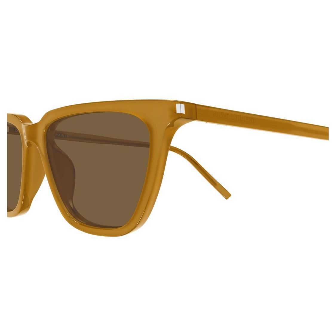 Saint Laurent Thin Cat-Eye Sunglasses In Recycled Acetate