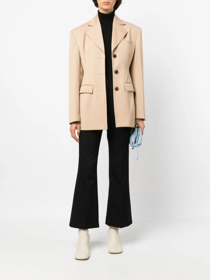 Jil Sander Black Trouser 01 Tailored Bootcut Trousers