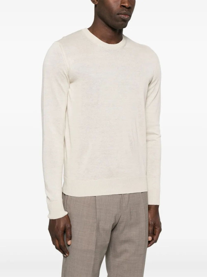 Drumohr Classic Linen Crew-Neck Sweater