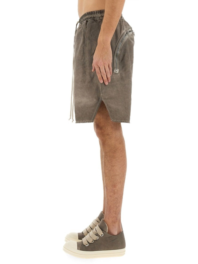 Drkshdw By Rick Owens Zippered Bermuda Shorts