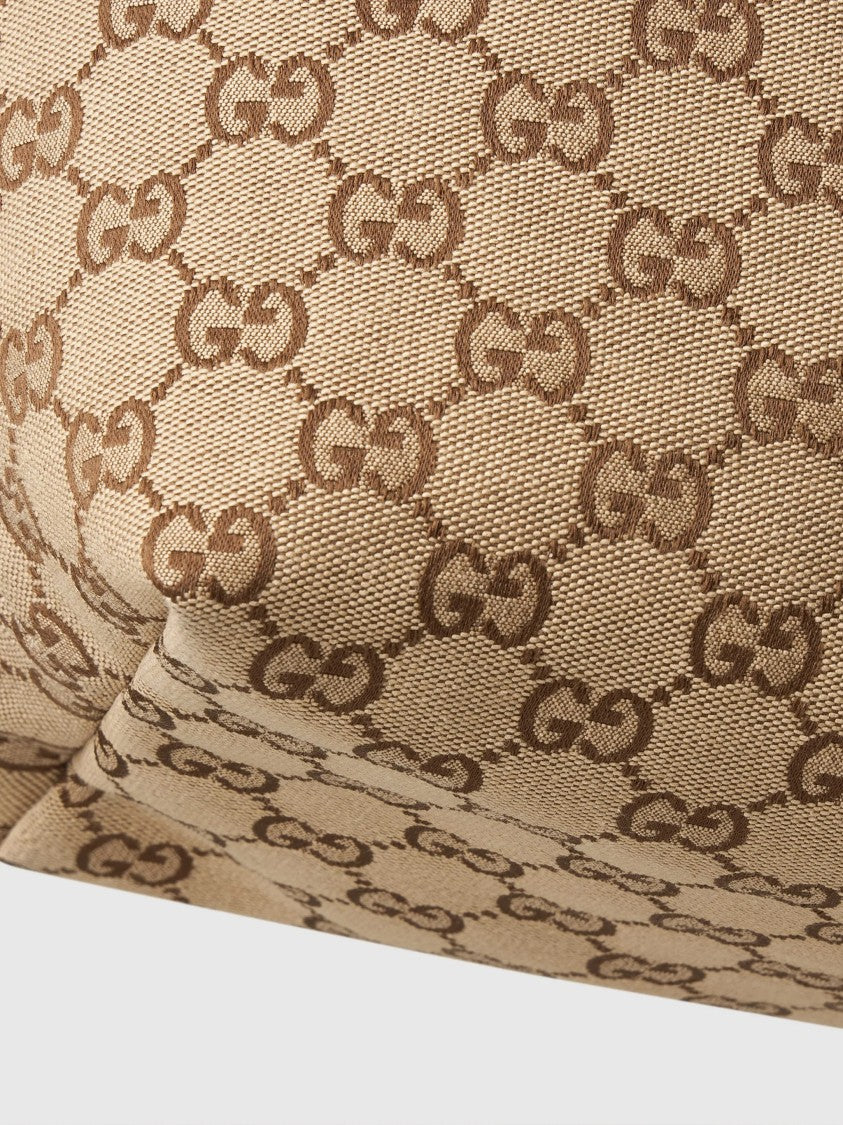Gucci Giglio Large Beige Canvas Tote