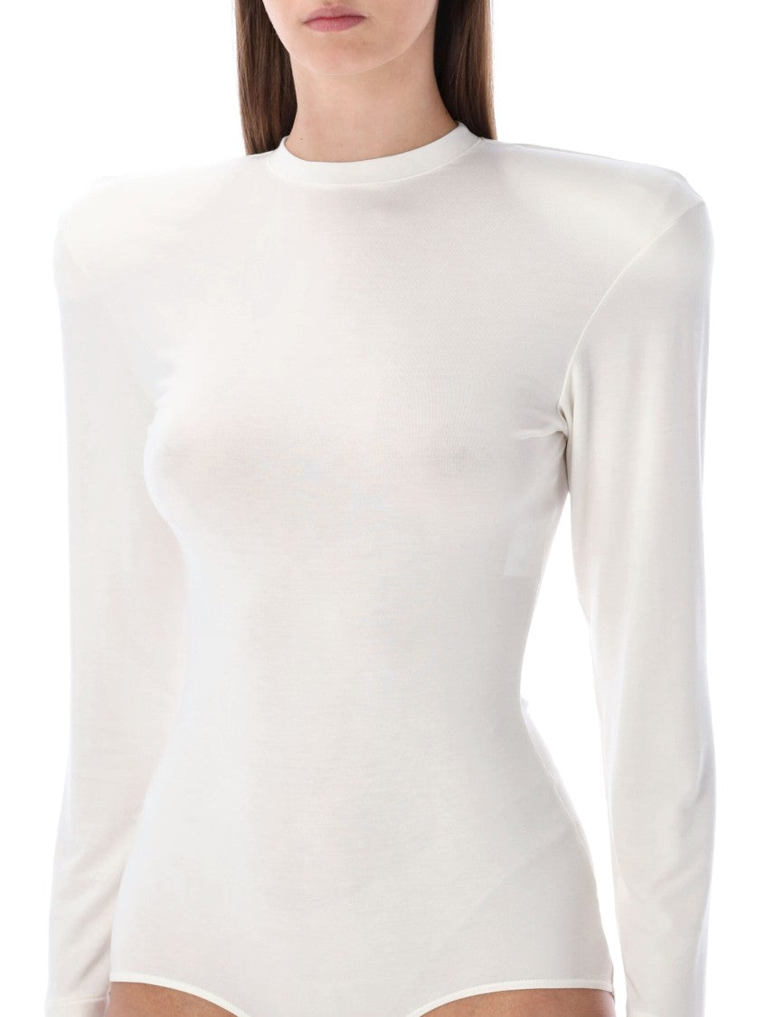Magda Butrym Cream Jersey Bodysuit