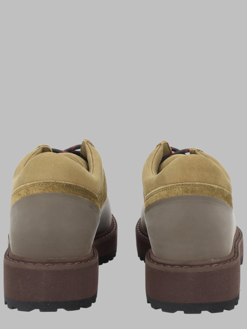 Diemme Green Padded-Collar Suede-Leather Boots