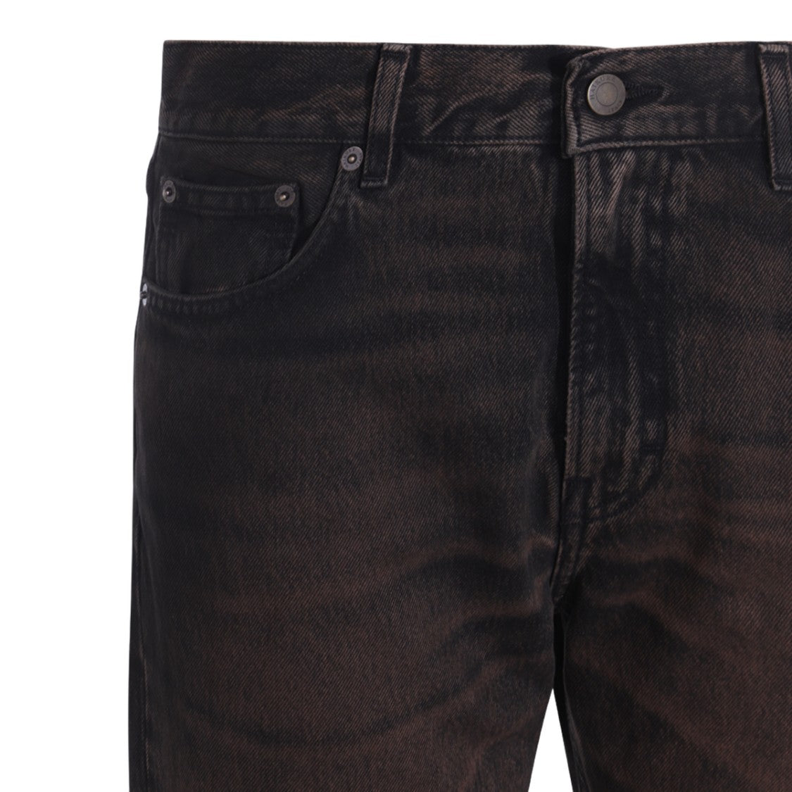 Haikure High-Waisted Flared Jeans With Washed Black Finish