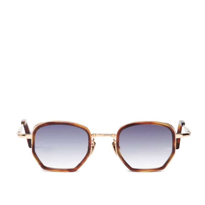 John Dalia Geometric Tortoiseshell Sunglasses With Gradient Lenses