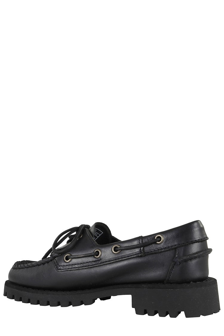 Sebago Moccasin-Style Black Leather Loafers