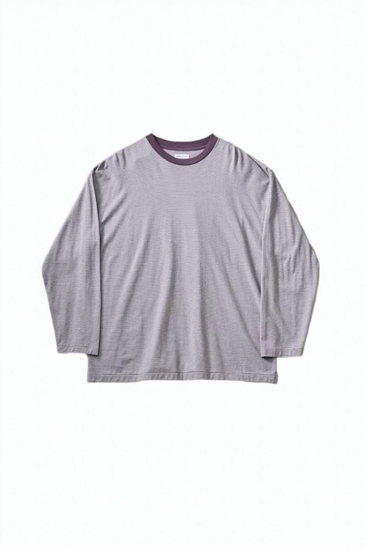 Kaptain Sunshine Relaxed Fit Long-Sleeve T-Shirt With Contrasting Ribbed Trim