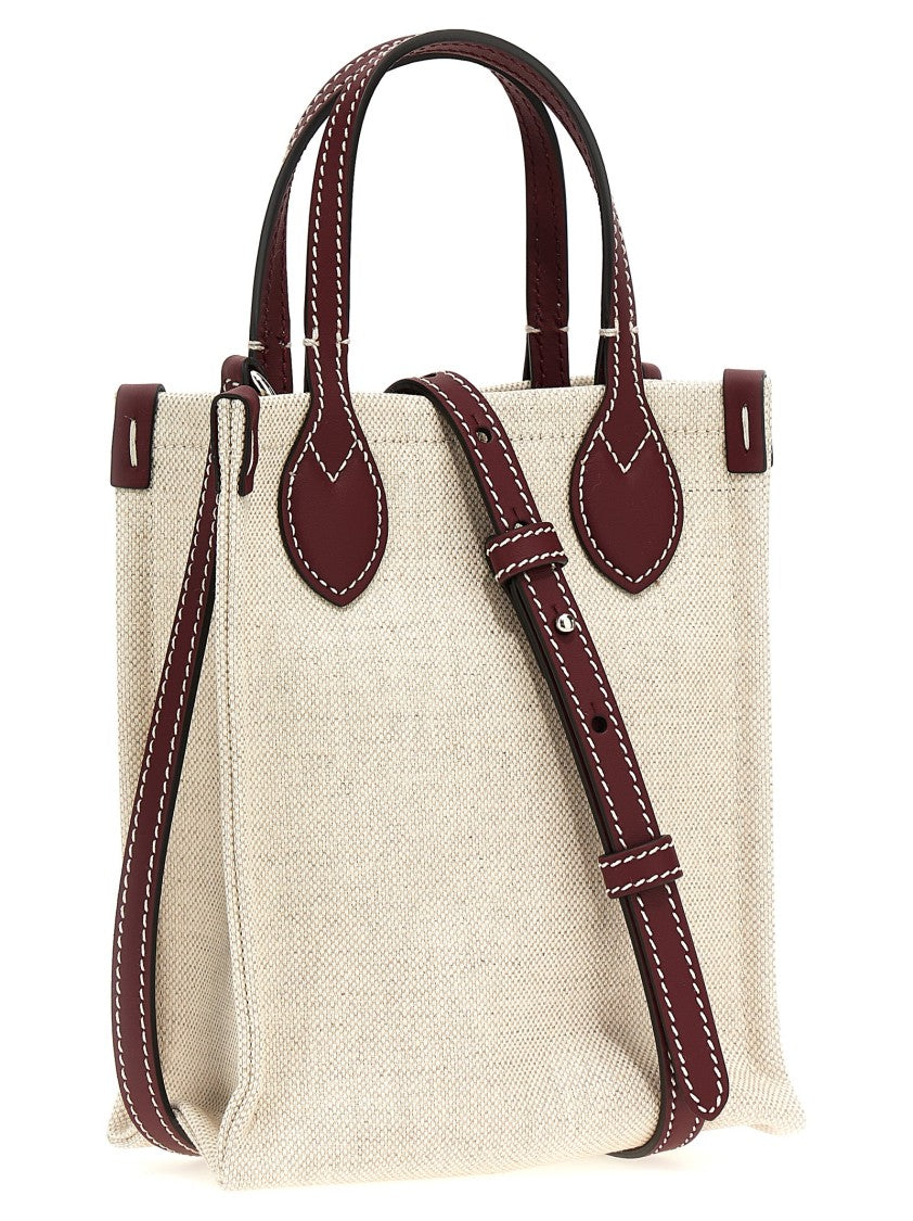 Gucci Canvas Handbag With Bold Logo Print