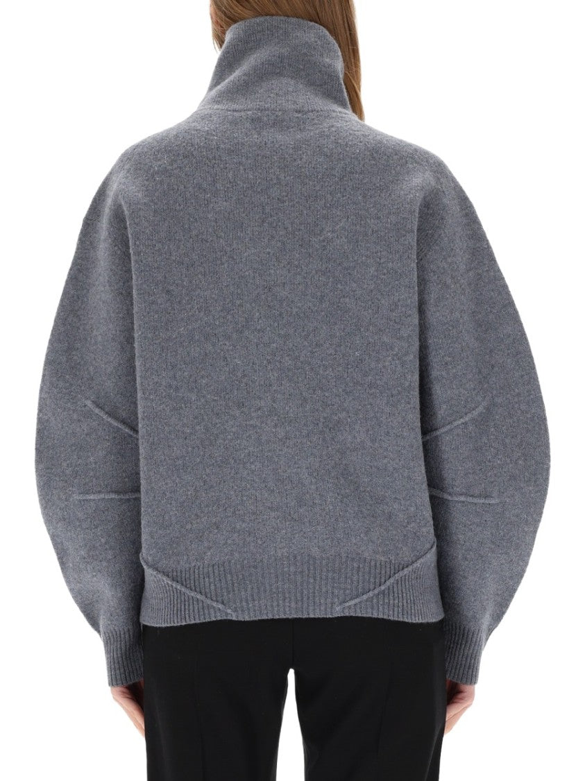 Helmut Lang Apex High Zippered Collar Sweater