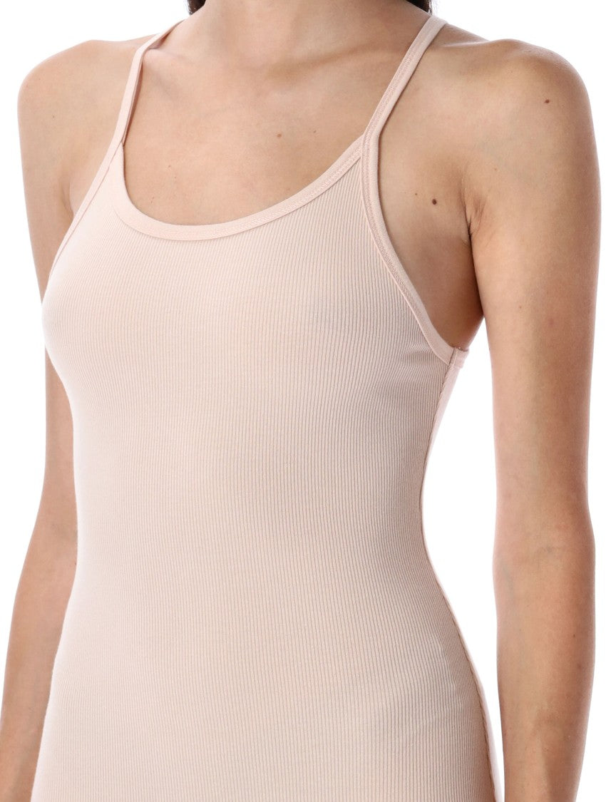 Eterne Long Tank Dress With Ribbed Texture