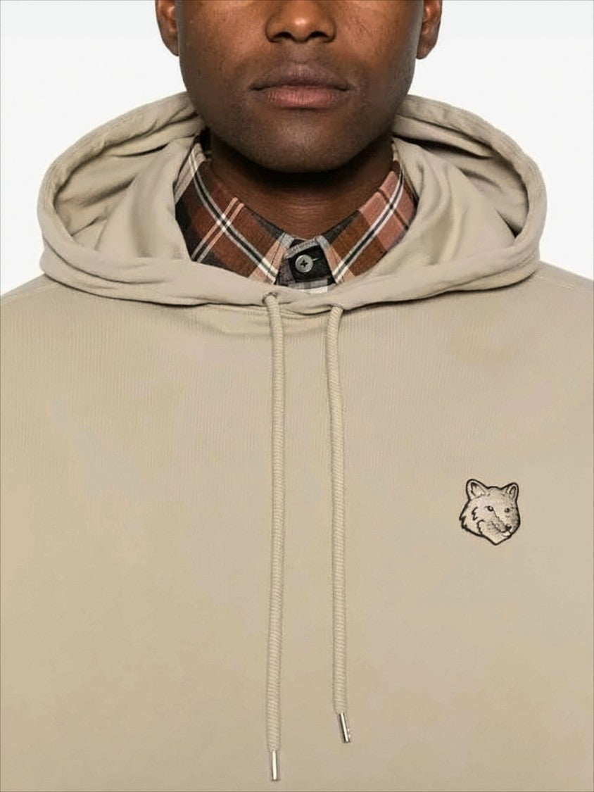 Maison Kitsuné Relaxed-Fit Oversized Hoodie With Embroidered Fox Head