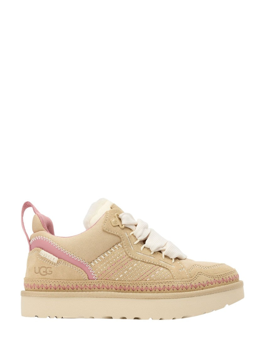 Ugg Brown Suede Mesh Panels Sneakers