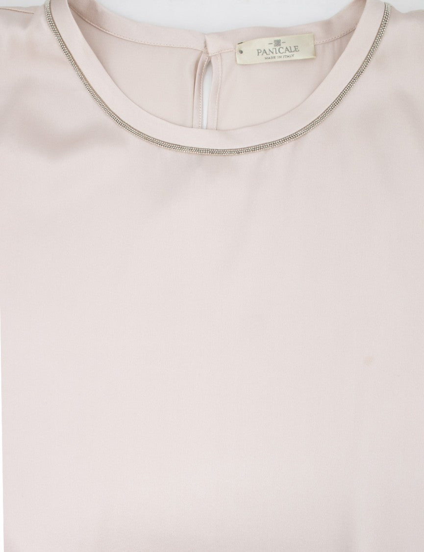 Panicale Classic Crew Neck Silk T-Shirt