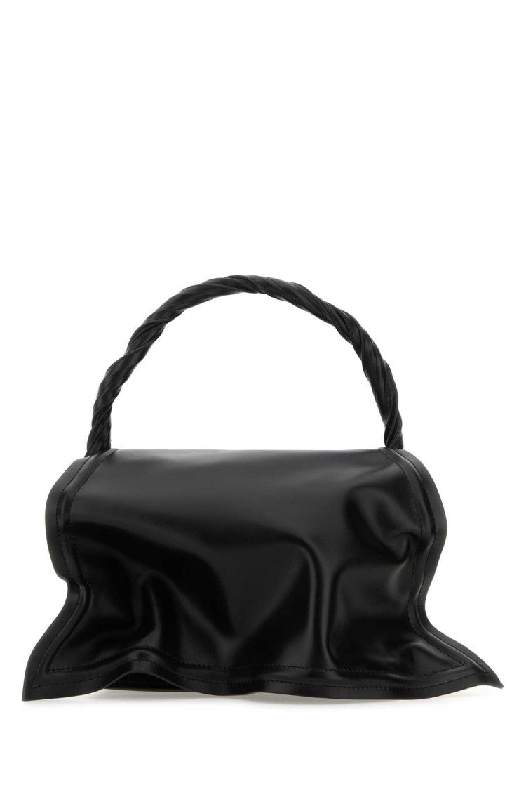 Y/Project Black Leather Handbag