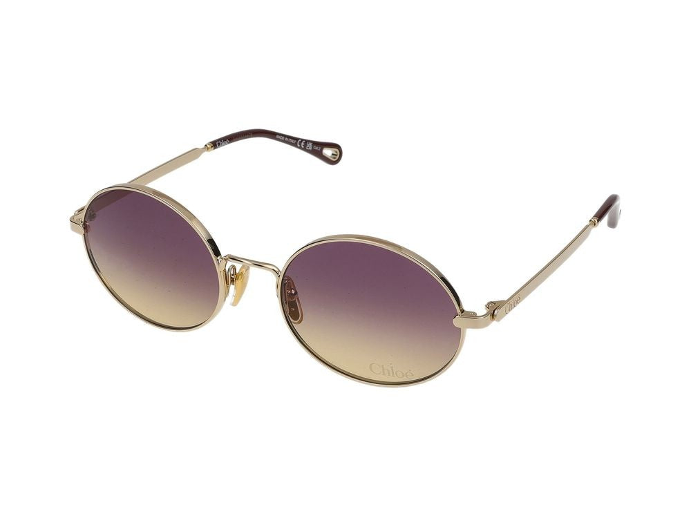 Chloé Gold Ch0326s Metal Round Sunglasses