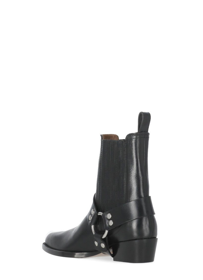 Paris Texas Helena Cowboy Ankle Boots