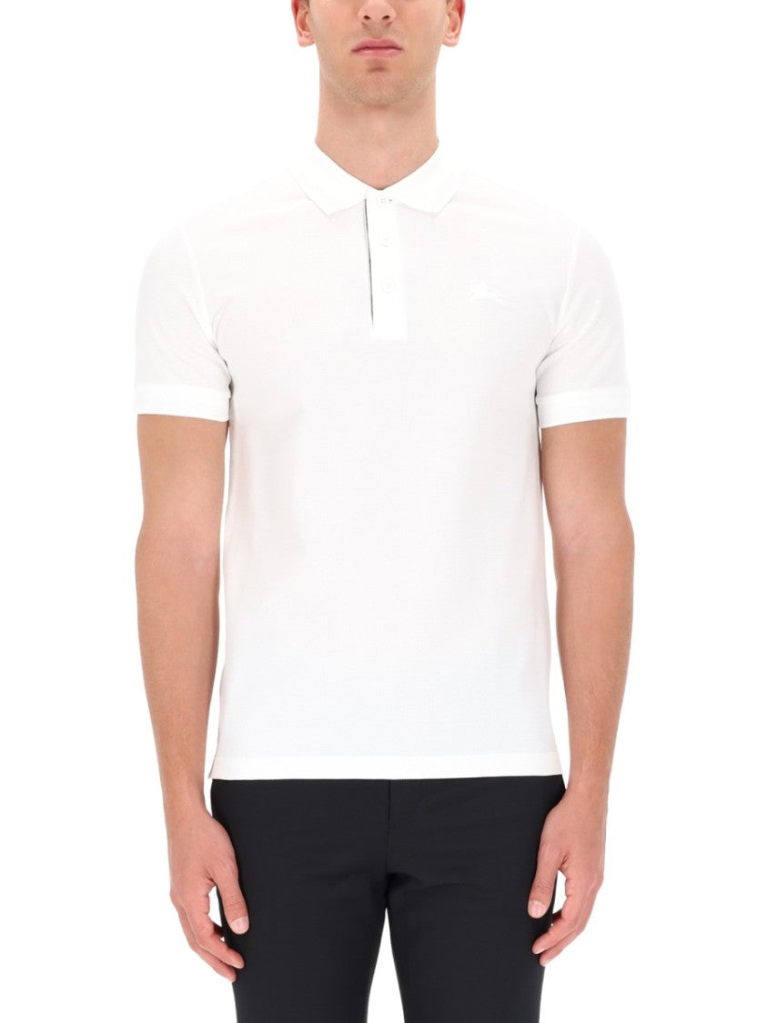 Burberry Beige Cotton Chest Logo Polo Shirt