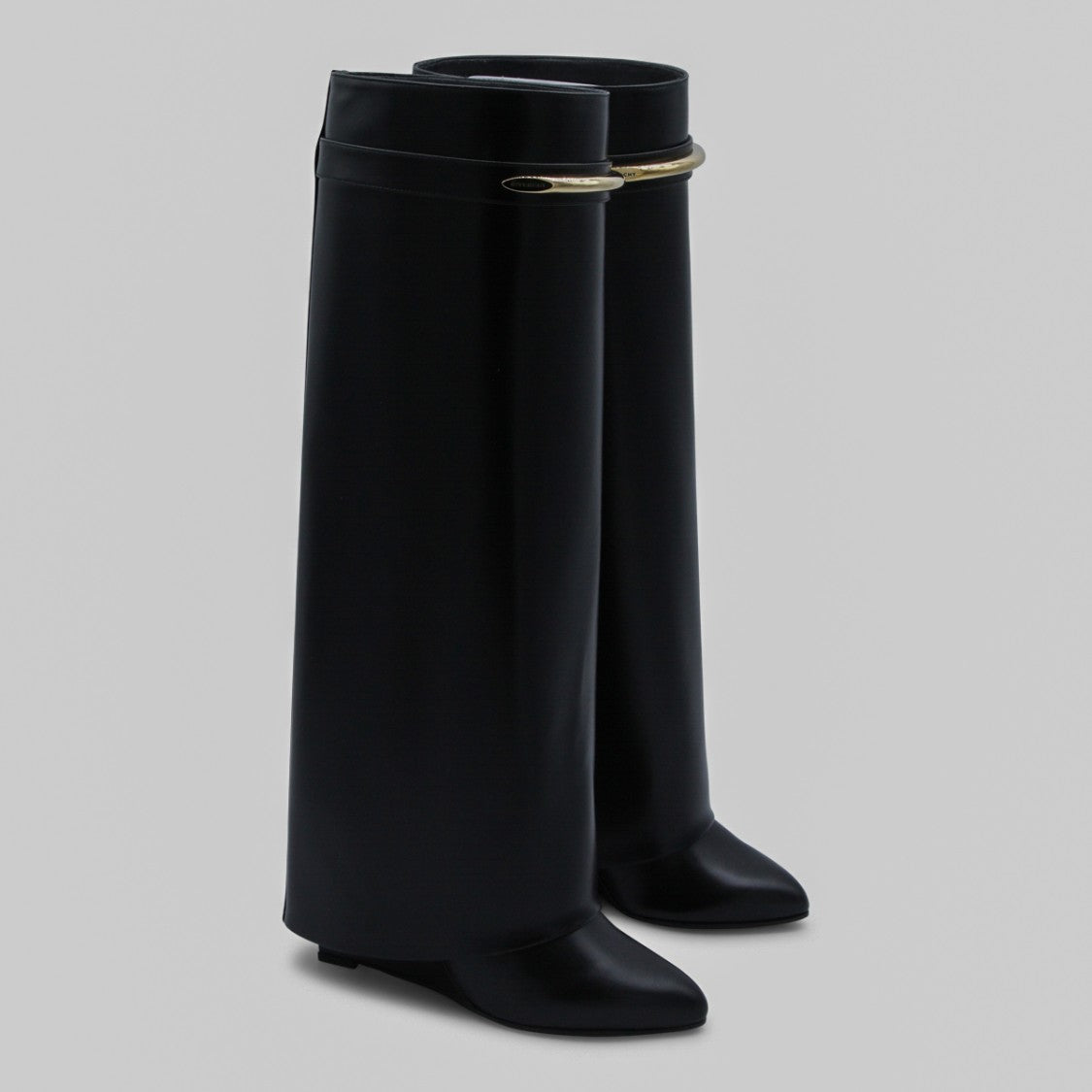 Givenchy Black Knee-High Leather Boots