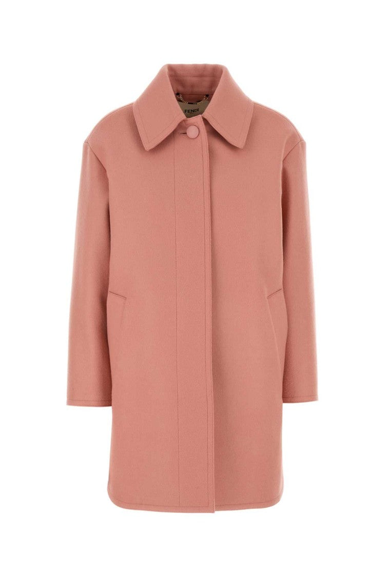Fendi Pink Wool Coat