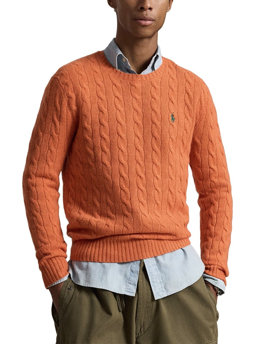 Polo Ralph Lauren Cable Knit Ribbed Pullover Sweater