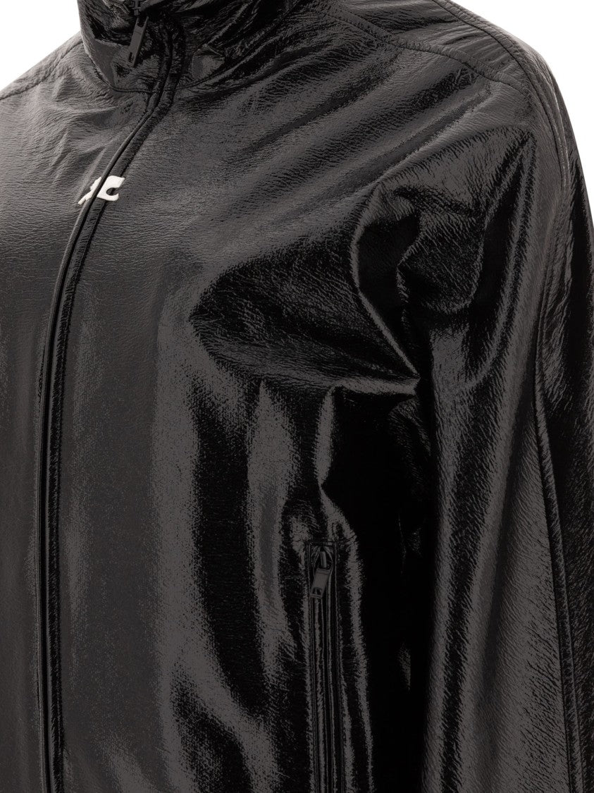 Courrèges Black Jacket With High Collar