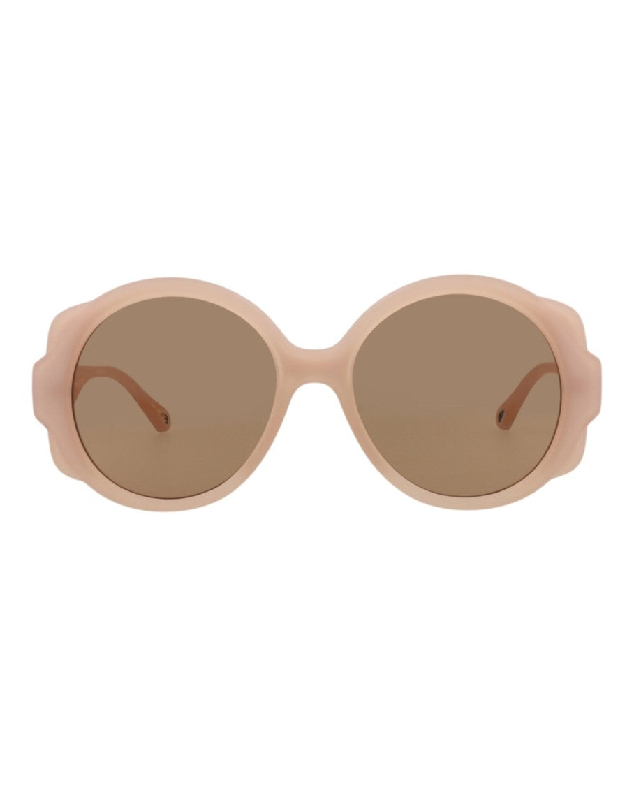 Chloé Round-Frame Recycled Injection Sunglasses