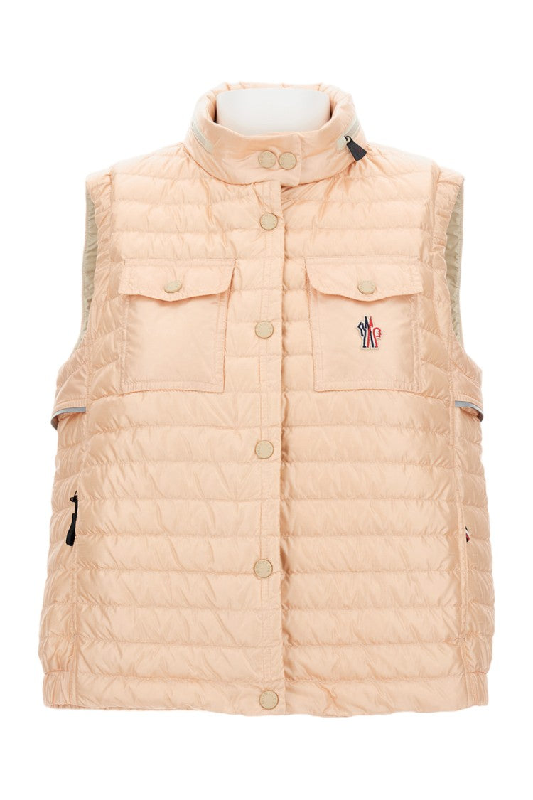 Moncler Grenoble Quilted Waterproof Waistcoat With Patch Pockets