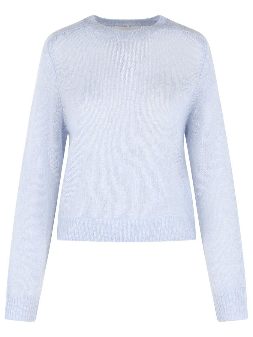 Lisa Yang 'Solene' Sweater In Light Blue Cotton And Cashmere