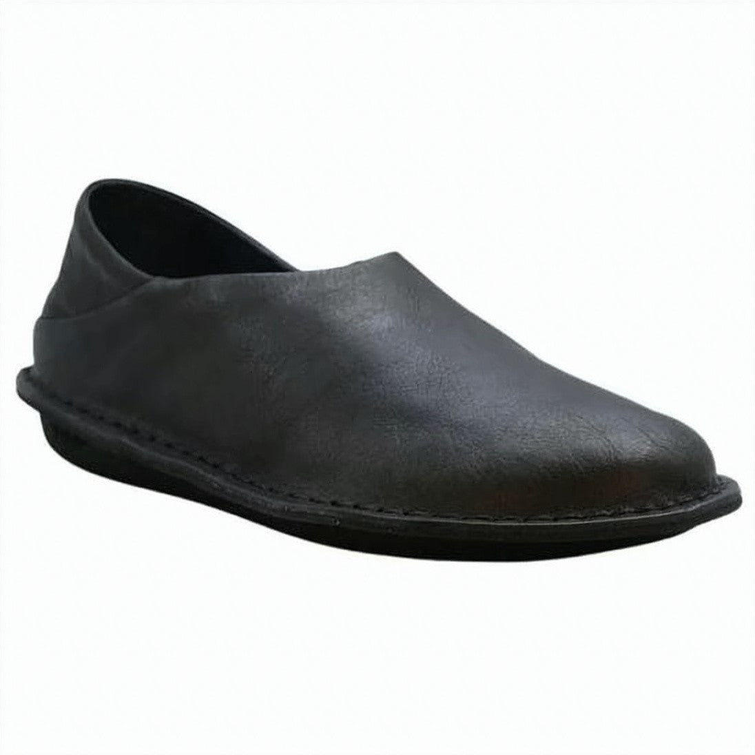 Other Brands Black Slip-On Sneakers With Rubber Sole