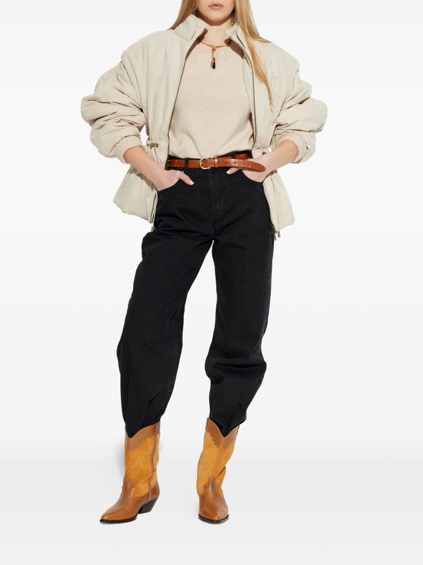 Isabel Marant Neutral Cornelia Cropped Wool Pullover