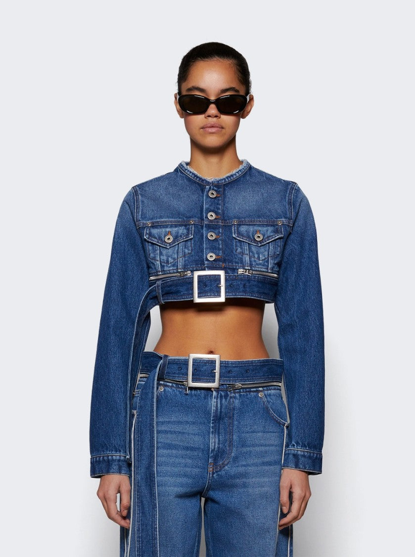 Jean Paul Gaultier Super Cropped Jacket Vintage Blue