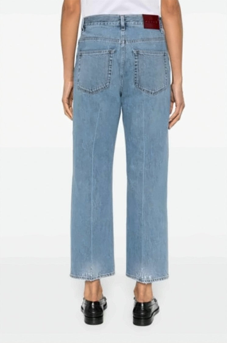 Gucci Cropped Straight-Leg Denim Pants