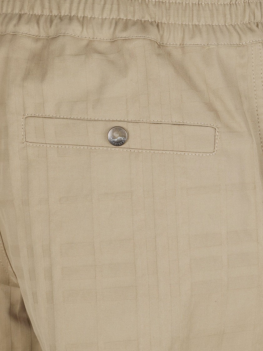 Burberry Straight-Leg Trousers With Checkered Pattern