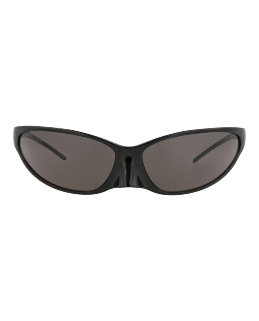 Balenciaga Shield-Frame Alluminum Sunglasses